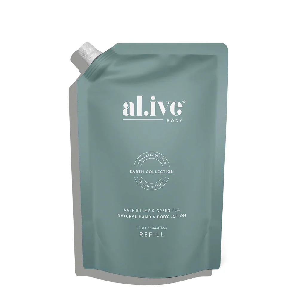 1 Ltr Lotion Refill - Kaffir Lime & Green Tea