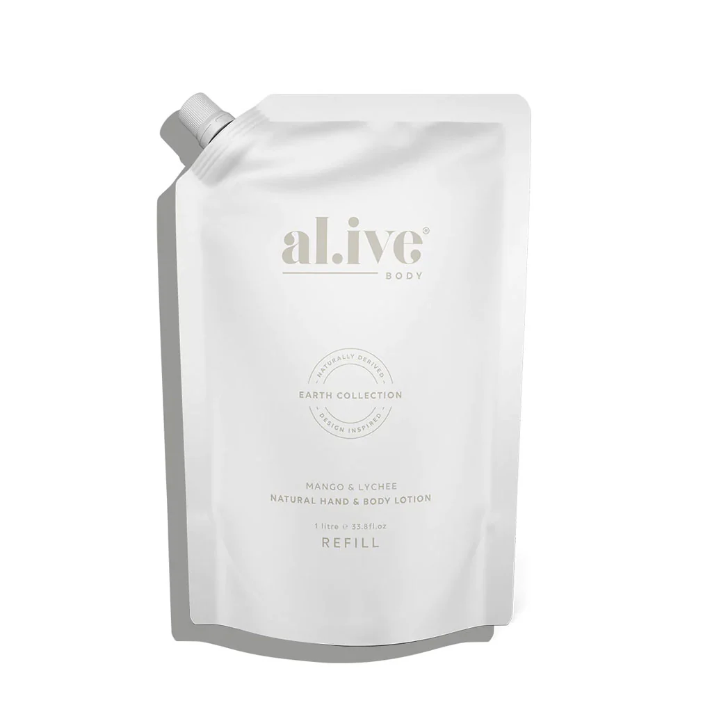 1 Ltr Hand & Body Lotion Refill - Mango & Lychee