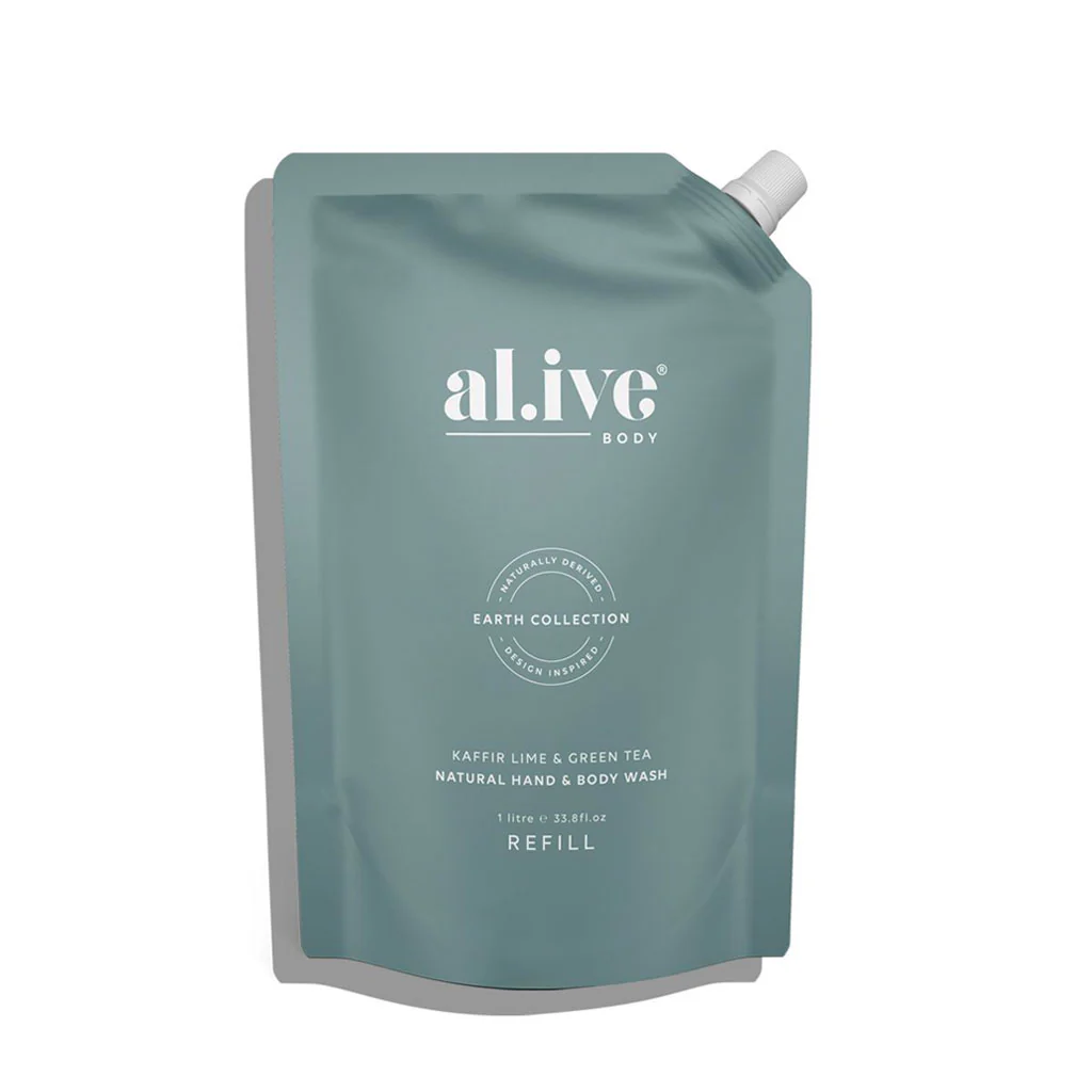 1 Ltr Wash Refill - Kaffir Lime & Green Tea