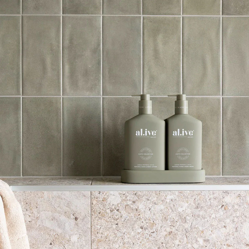 Green Pepper & Lotus - Hand & Body Wash/Lotion Duo - Image 2