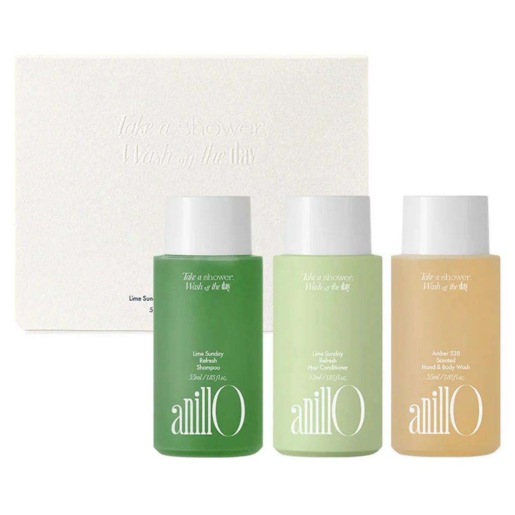 Lime Sunday & Amber528 Travel Shower Kit