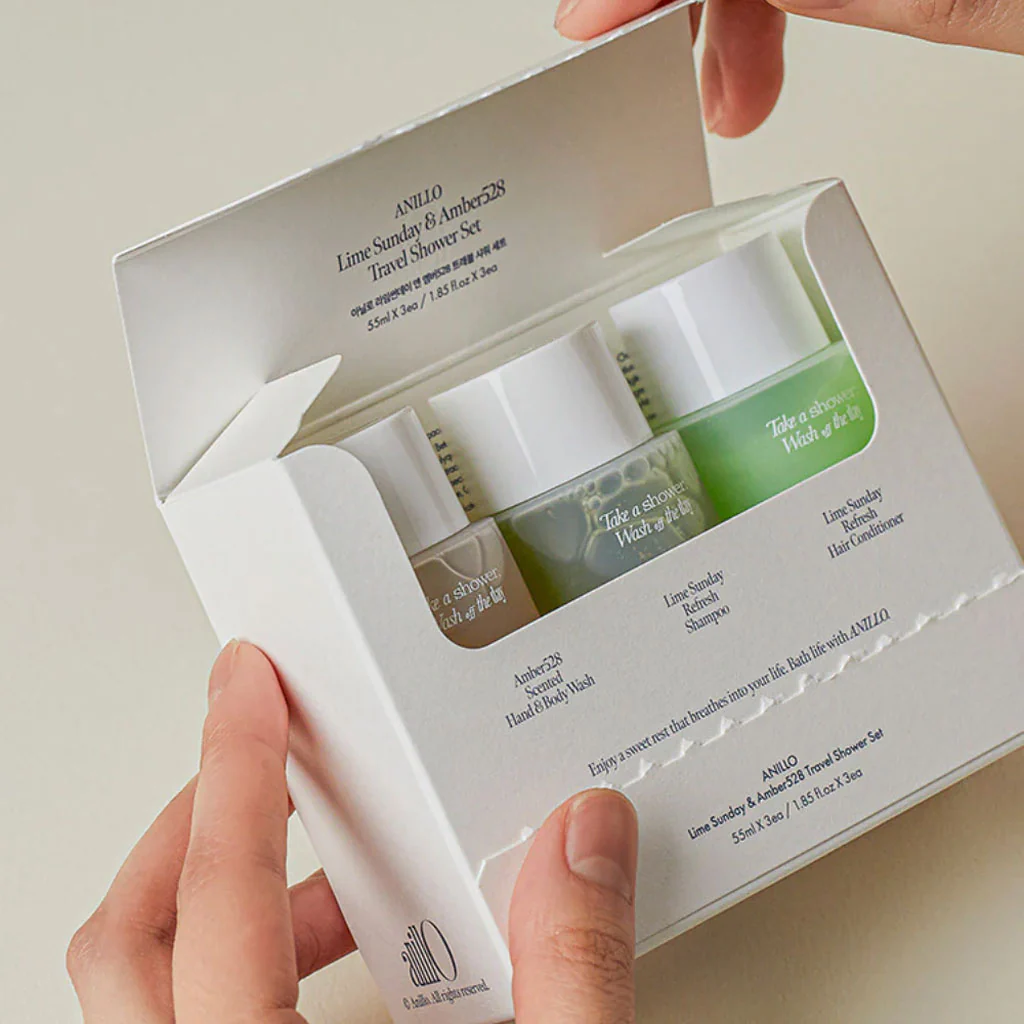 Lime Sunday & Amber528 Travel Shower Kit - Image 2