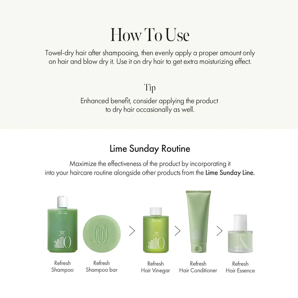 Lime Sunday Refresh Hair Essence - Image 4