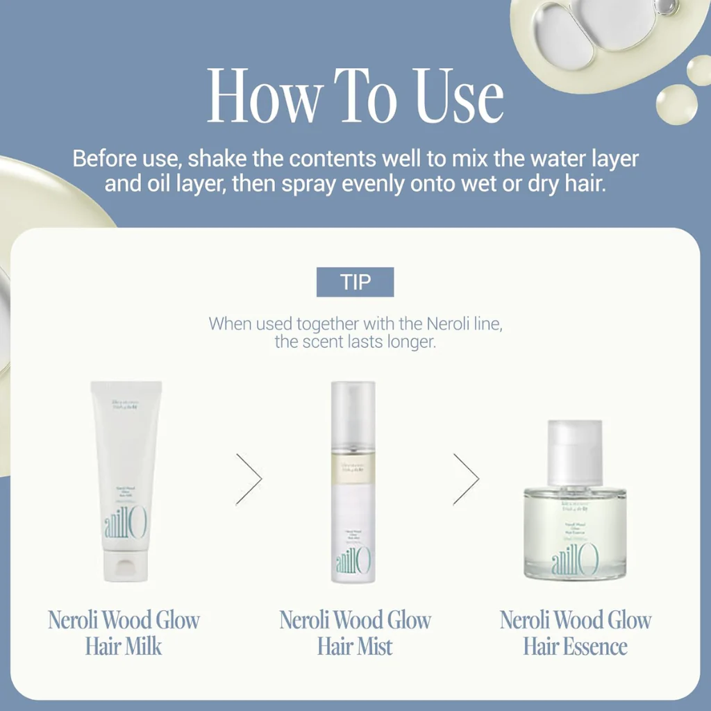 Neroli Wood Glow Hair Mist (70ml) - Image 3