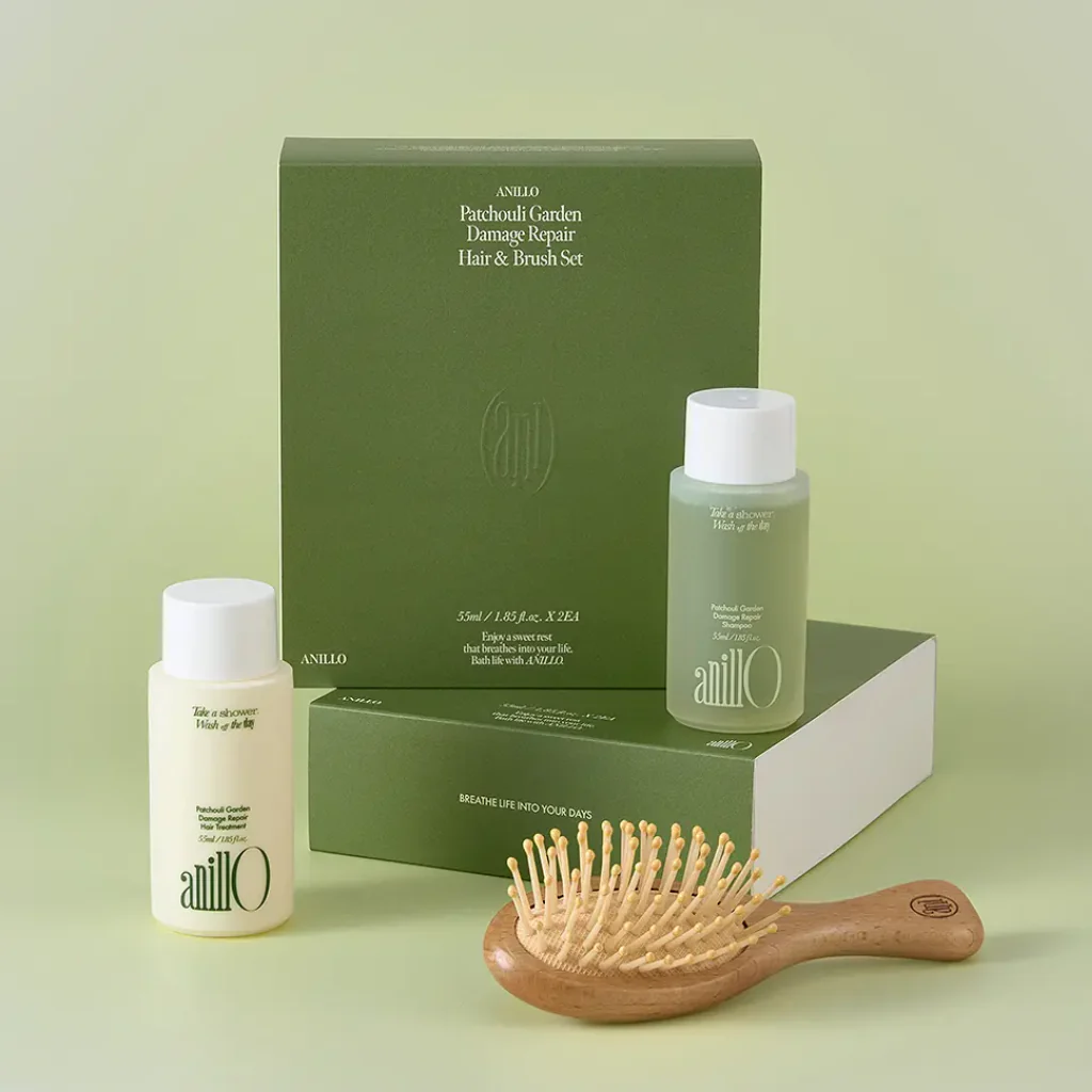 Patchouli Garden Damage Repair Hair & Brush Set - Image 2
