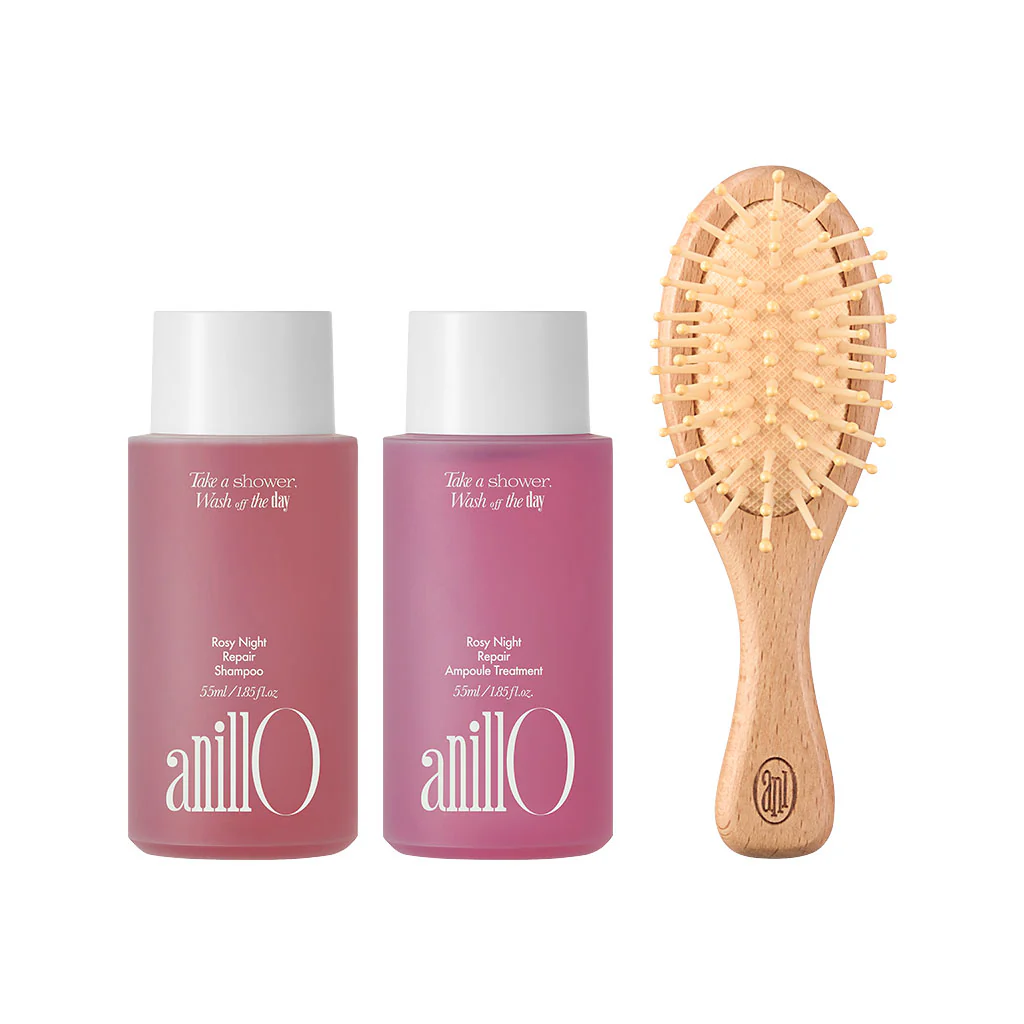Rosy Night Repair Hair & Brush Set
