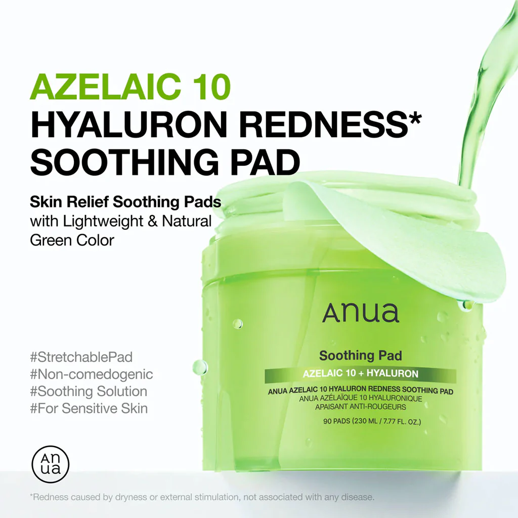 Azelaic Acid 10 Hyaluron Redness Soothing Pad (90pcs) - Image 2