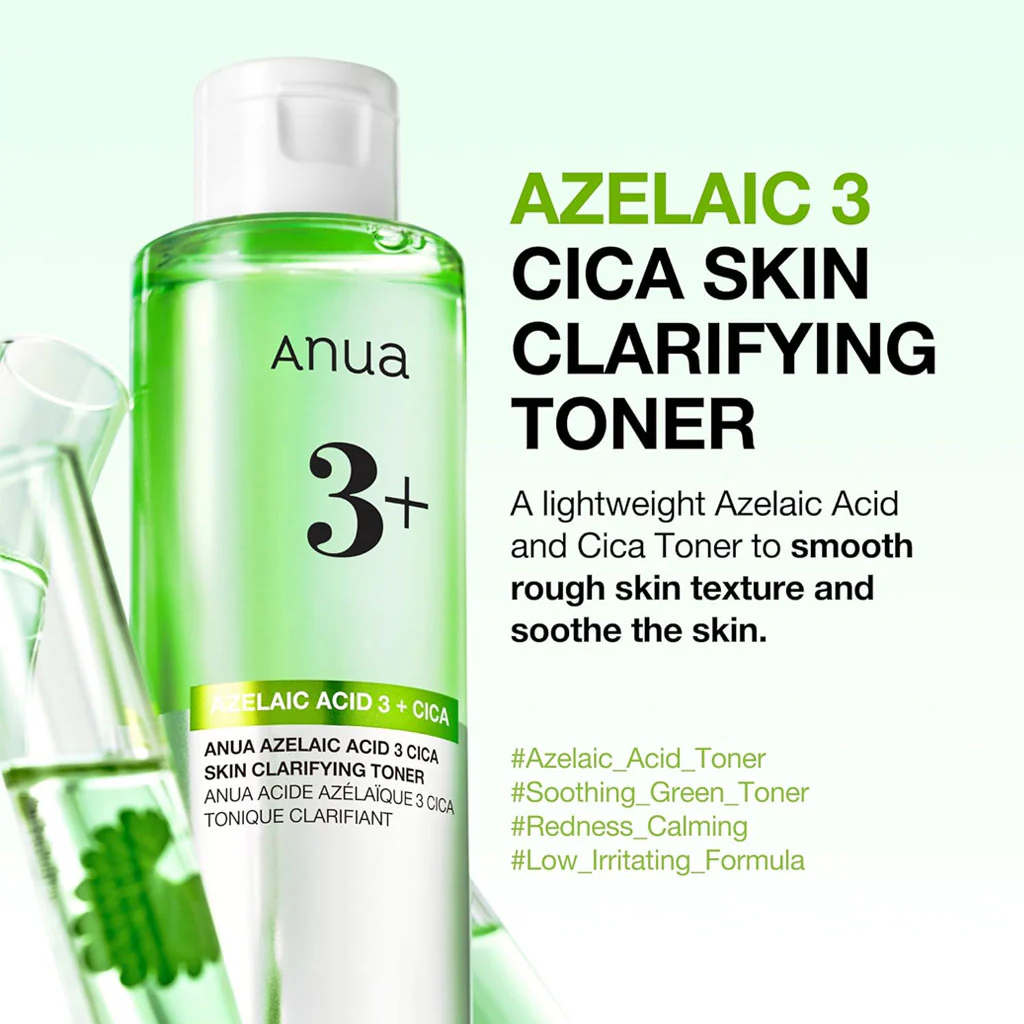 Azelaic Acid 3 Cica Skin Clarifying Toner (250ml) - Image 2