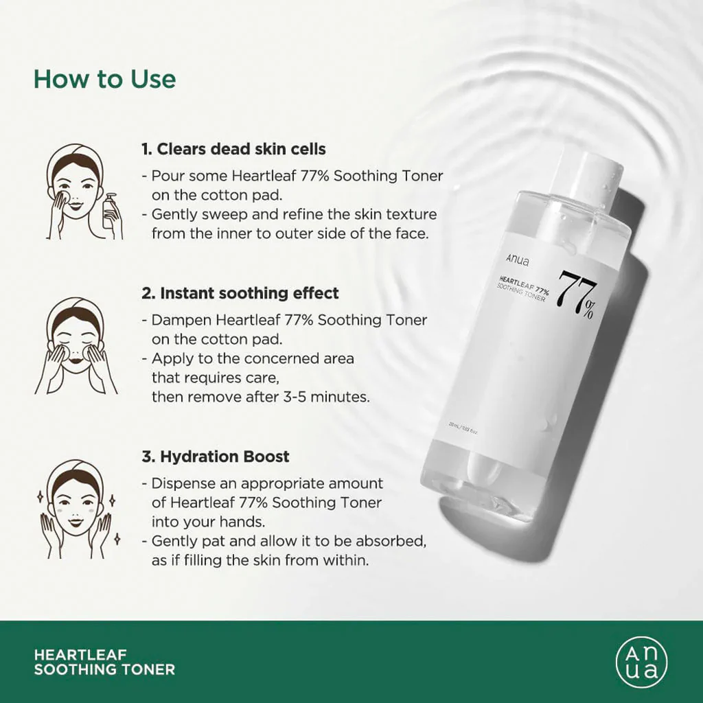 Heartleaf 77% Soothing Toner - Image 3
