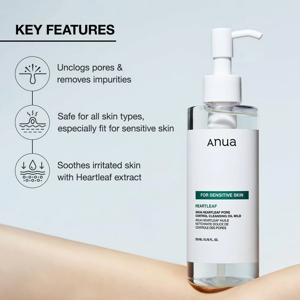 Heartleaf Pore Control Cleansing Oil Mild (200ml) - Image 2