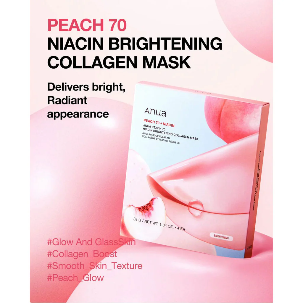 Peach 70 Niacin Brightening Collagen Mask - Image 2