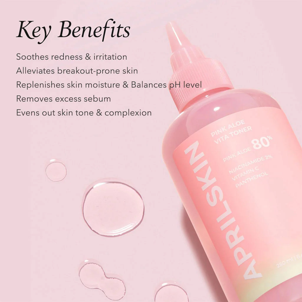 Pink Aloe Vita Toner (250ml) - Image 2