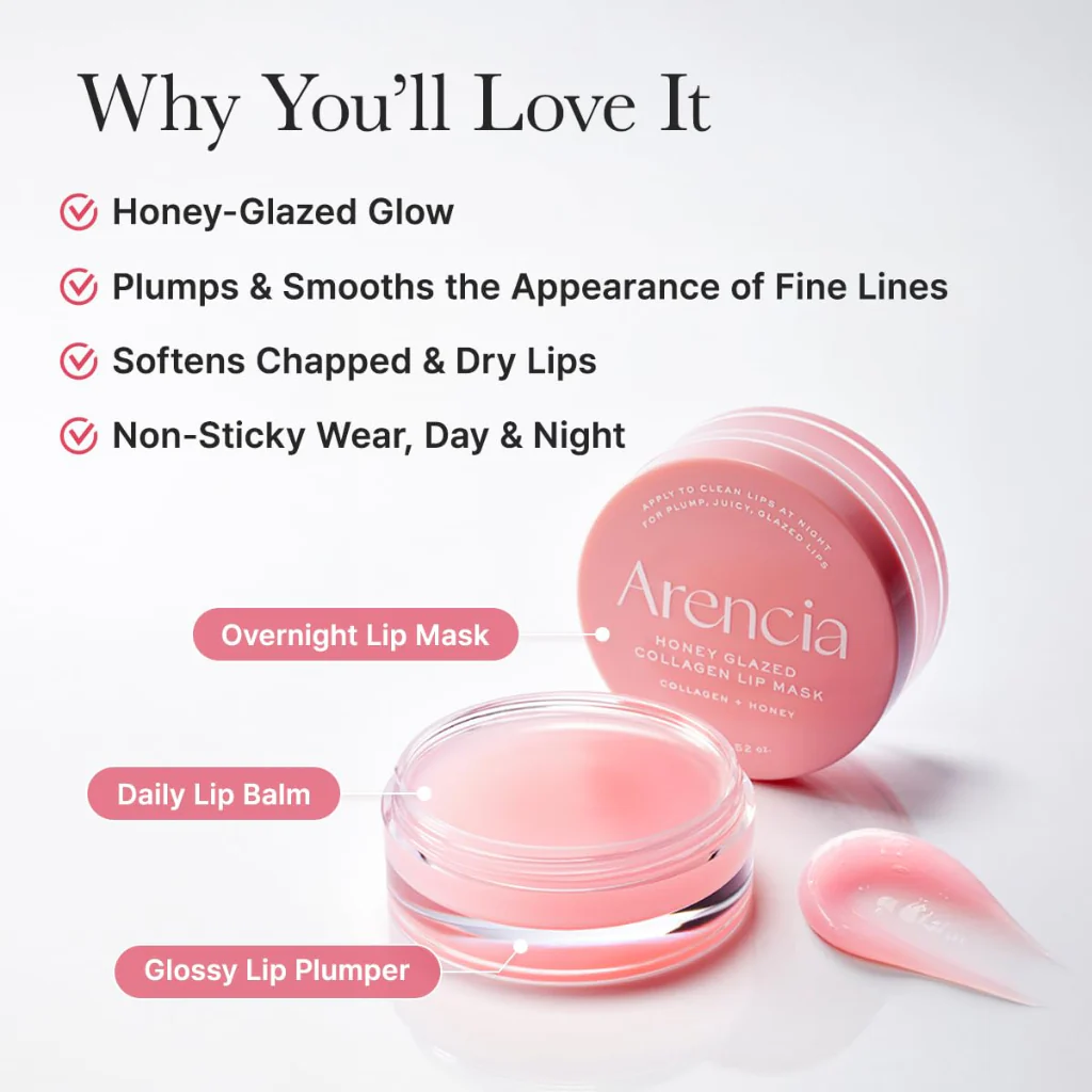 Honey Glazed Collagen Lip Mask (15g) - Image 2