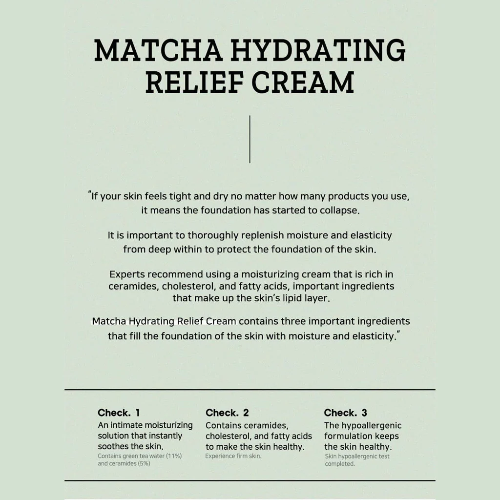 Matcha Hydrating Relief Cream - Image 3