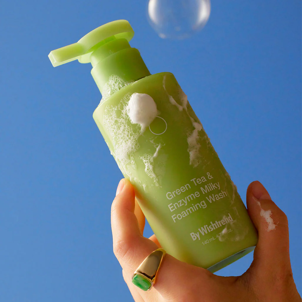 Green Tea & Enzyme Milky Foaming Wash (140ml) - Image 2