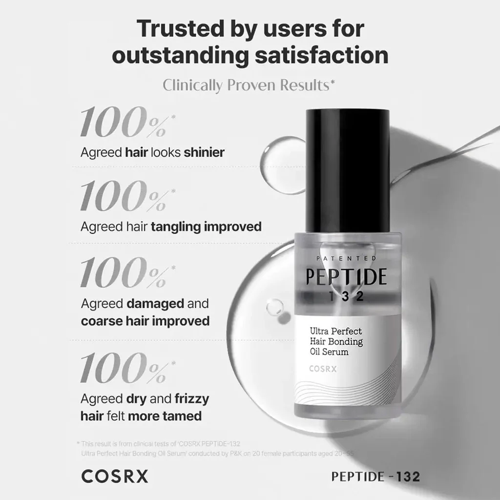 PEPTIDE-132 Ultra Perfect Hair Bonding Oil Serum (28ml) - Image 3