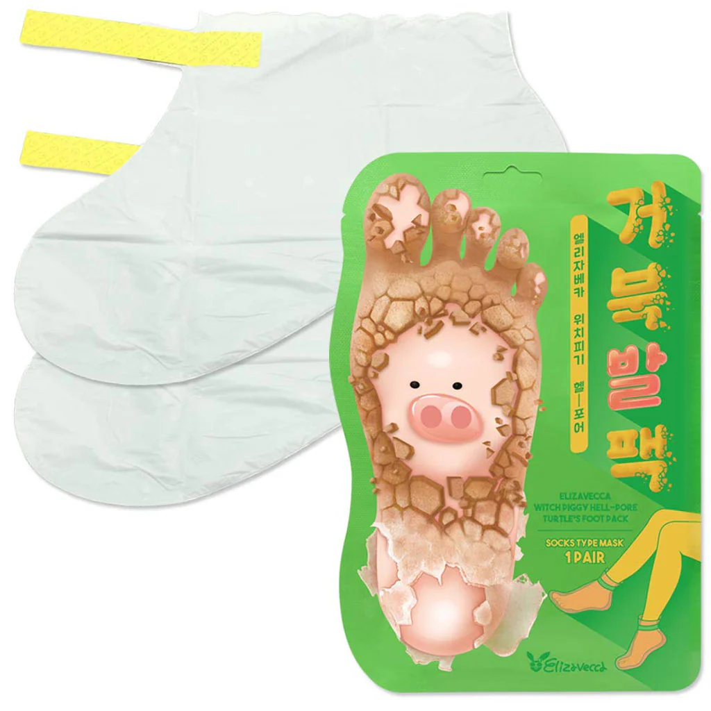 Witch Piggy Hell-Pore Turtle Foot Pack (1pair)