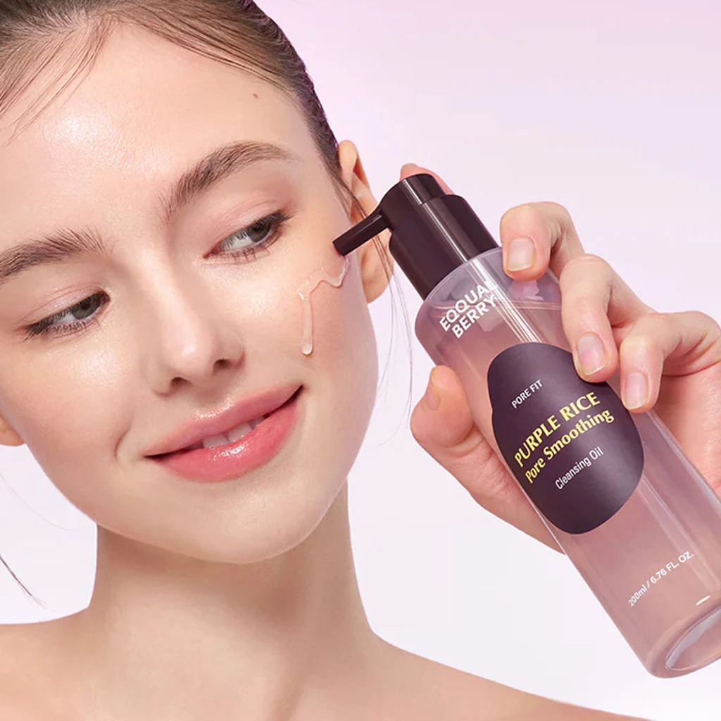 Purple Rice Pore Smoothing Cleansing Oil (200ml) - Image 2
