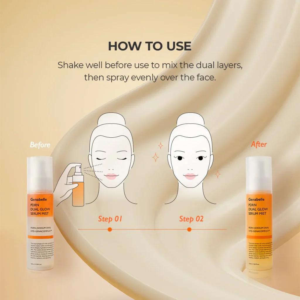 PDRN Dual Glow Serum Mist (100ml) - Image 3