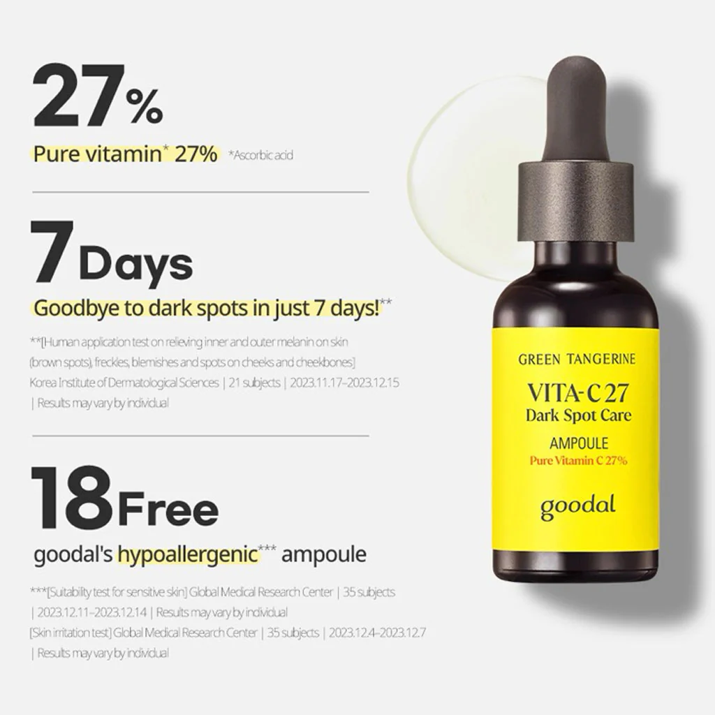 Green Tangerine Vita C 27 Dark Spot Care Ampoule - Image 2