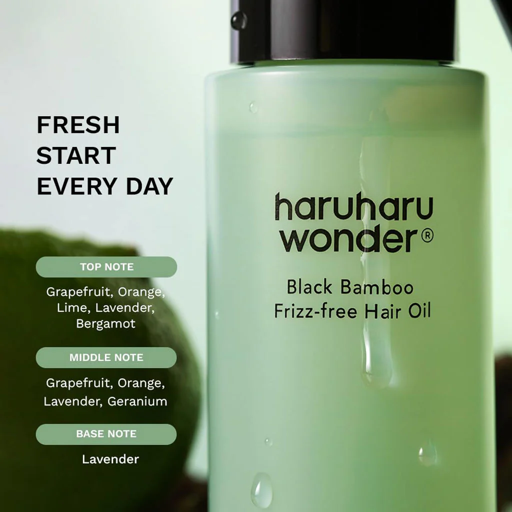 Black Bamboo Frizz-Free Hair Oil (80ml) - Image 3