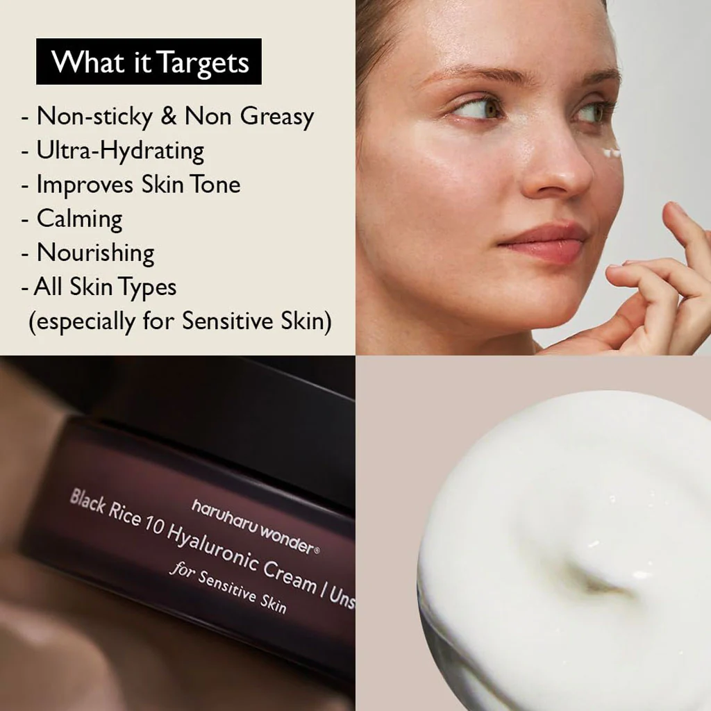 Black Rice 10 Hyaluronic Cream (Unscented) (50ml) - Image 3