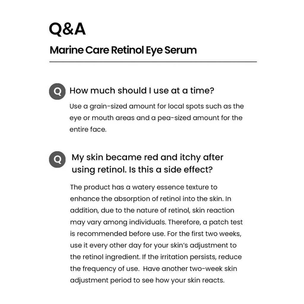 Marine Care Retinol Eye Serum (30ml) - Image 3