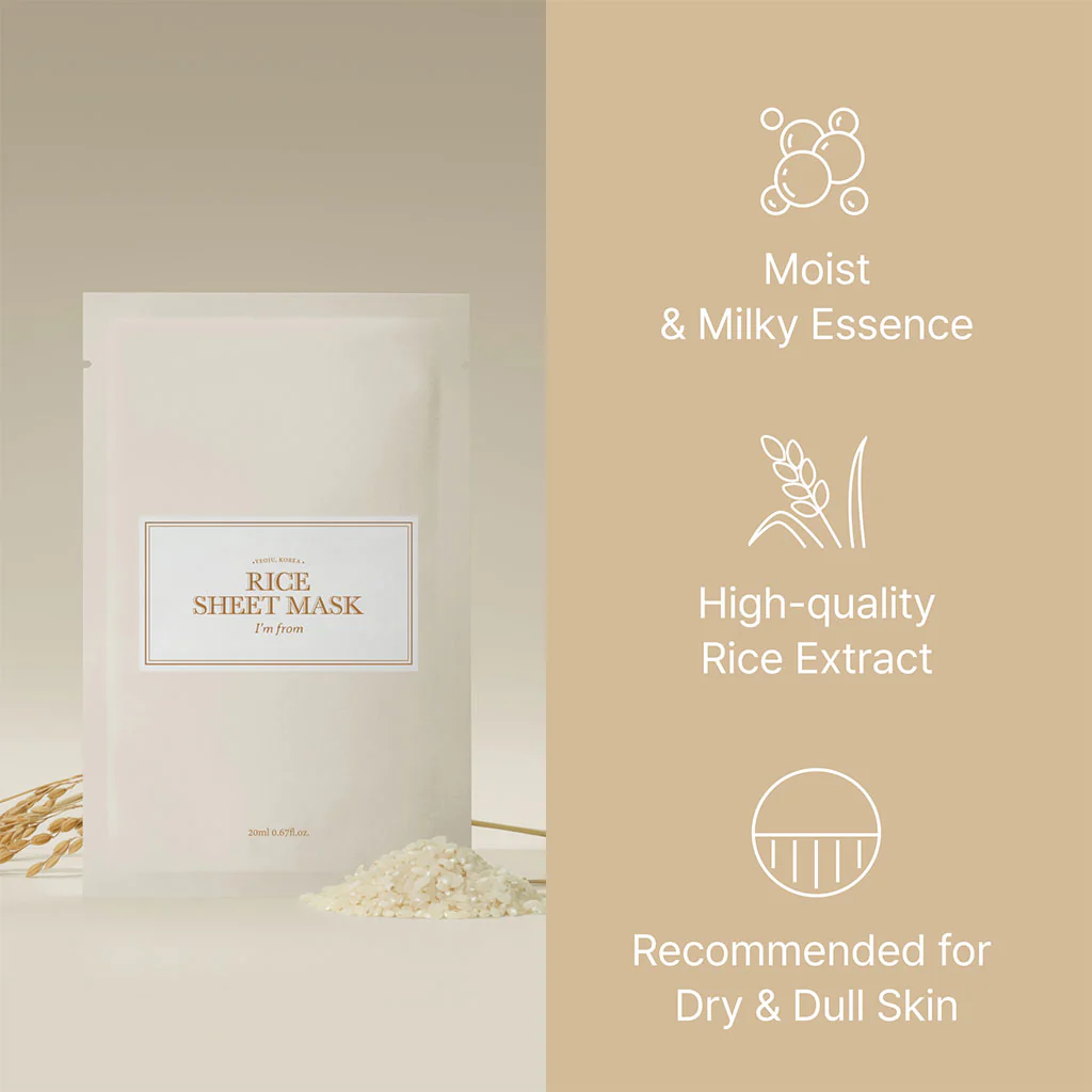Rice Sheet Mask - Image 3