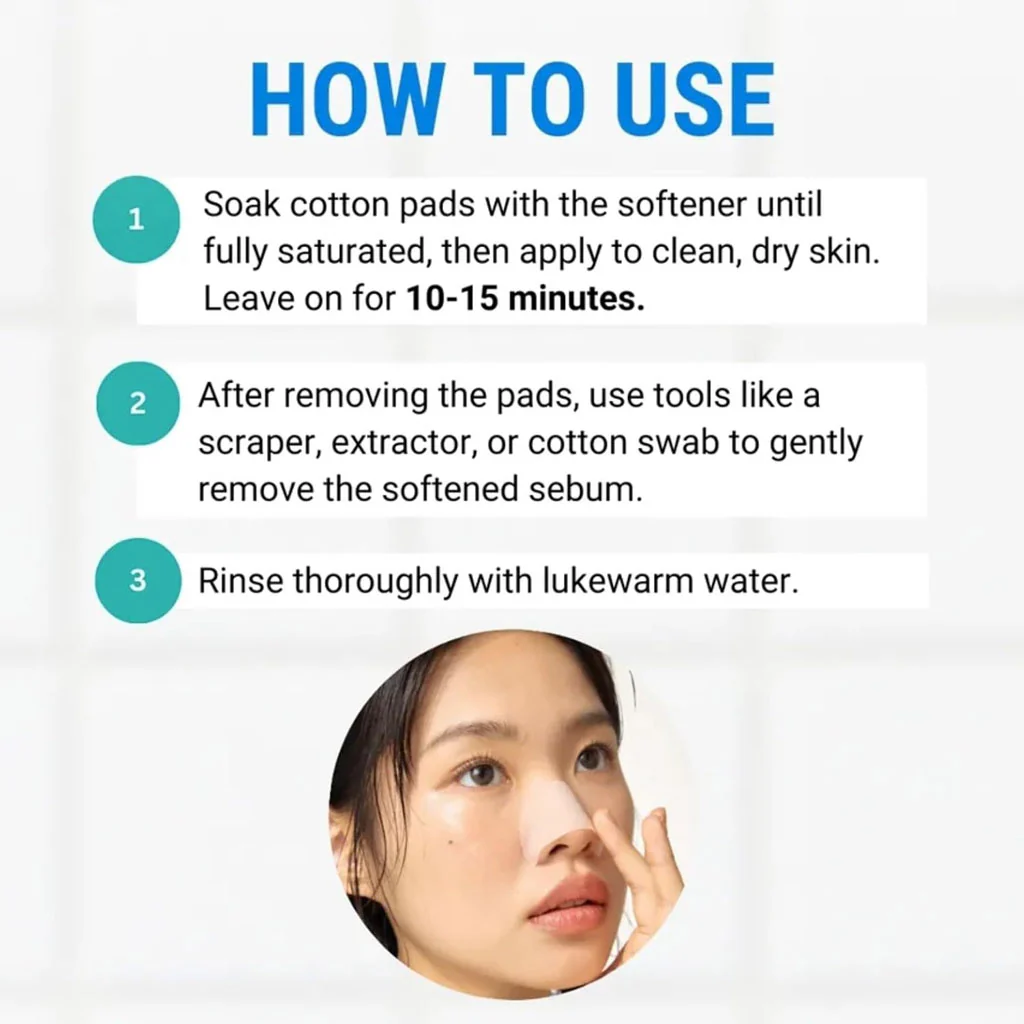 Blackhead Melting Softener & Cotton Pad Set - Image 3