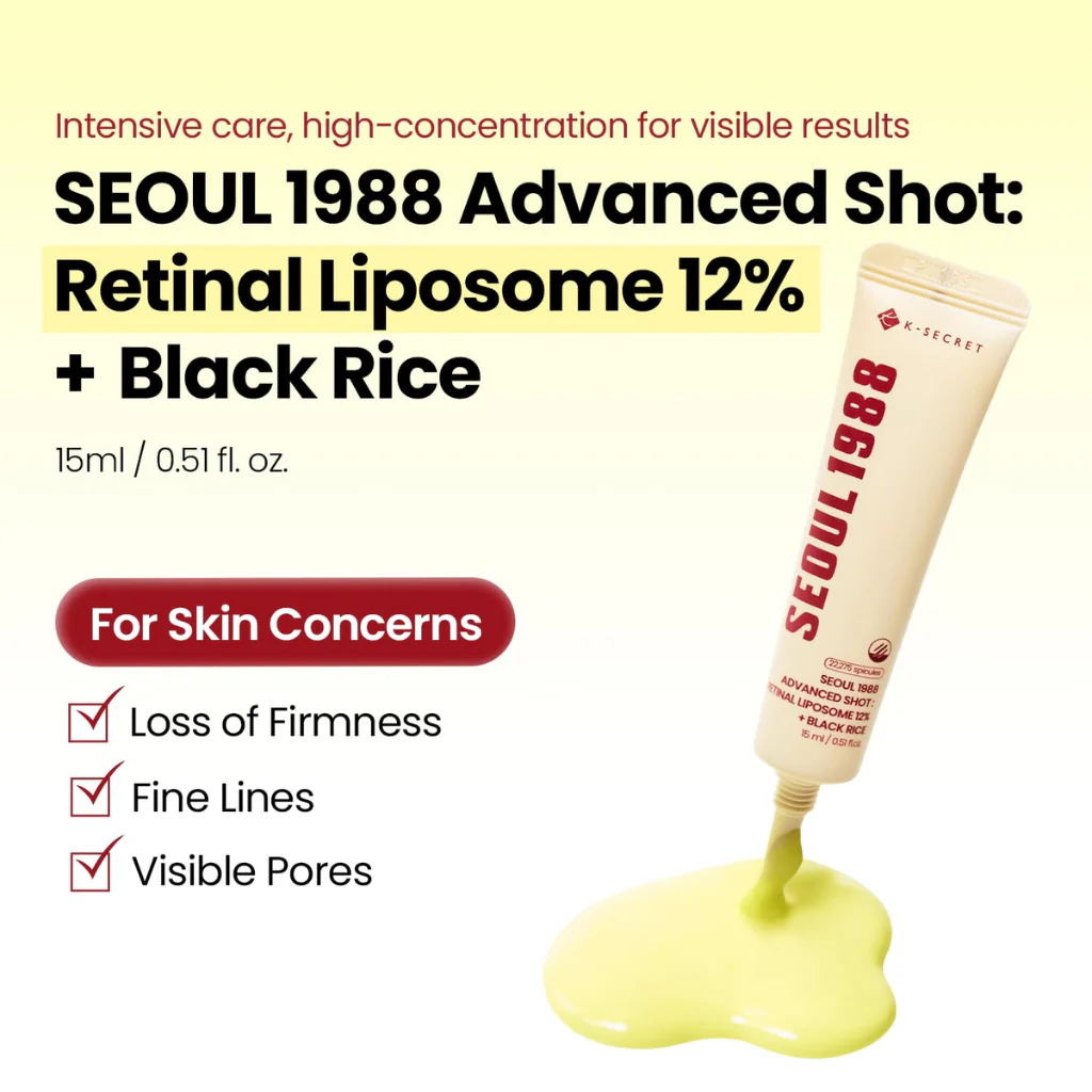 SEOUL 1988 Advanced Shot: Retinal Liposome 12% + Black Rice (15ml) - Image 2