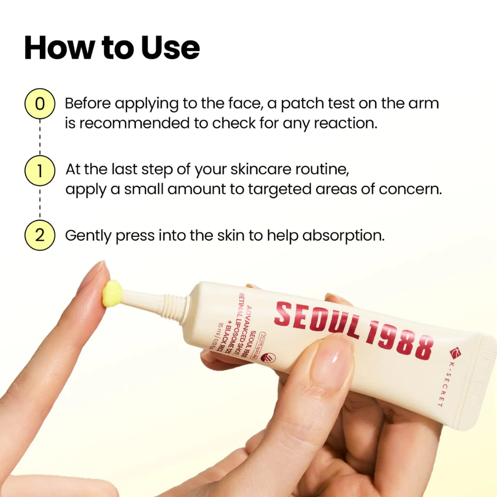 SEOUL 1988 Advanced Shot: Retinal Liposome 12% + Black Rice (15ml) - Image 4