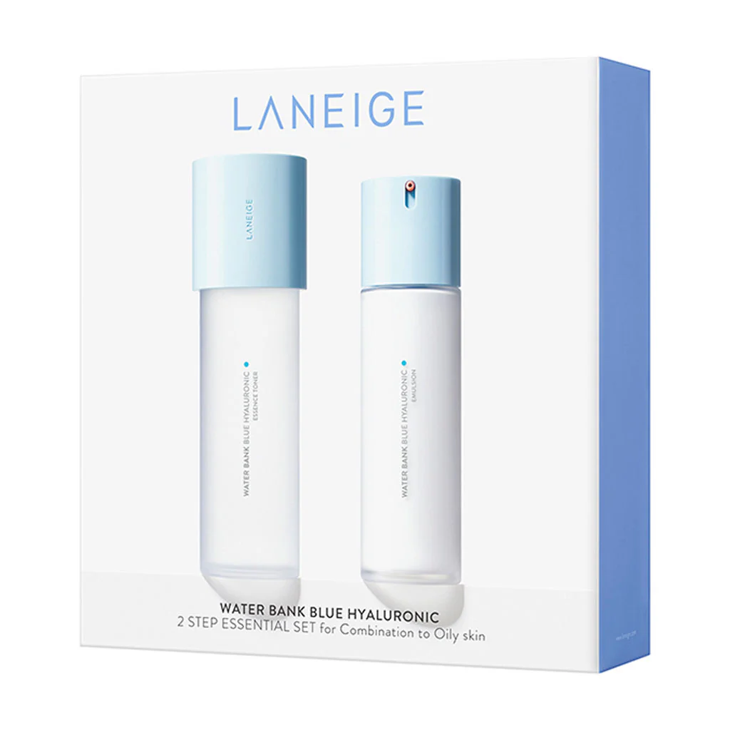 Water Bank Blue Hyaluronic 2 Step Essential Set (For Combination to Oily Skin)