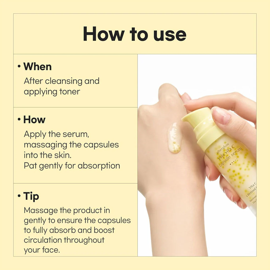 Afterglow Yuja Vita C Capsule Serum (30ml) - Image 4
