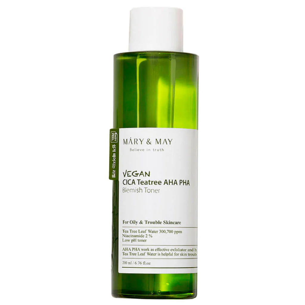 Vegan CICA Tea Tree AHA PHA Blemish Toner