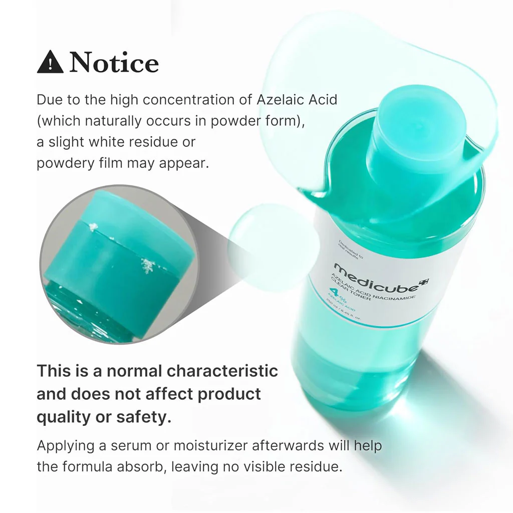 Azelaic Acid Niacinamide Clear Toner (250ml) - Image 3