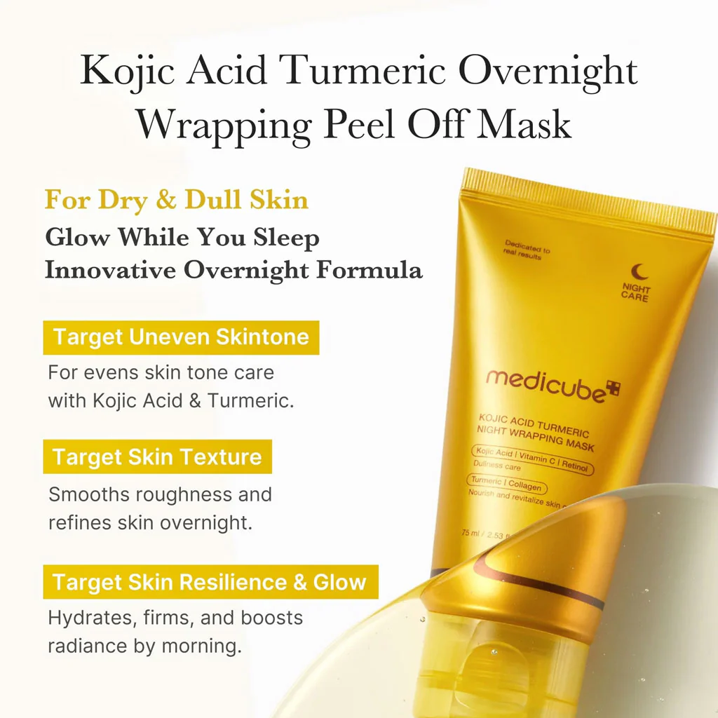 Kojic Acid Turmeric Night Wrapping Mask (75ml) - Image 3