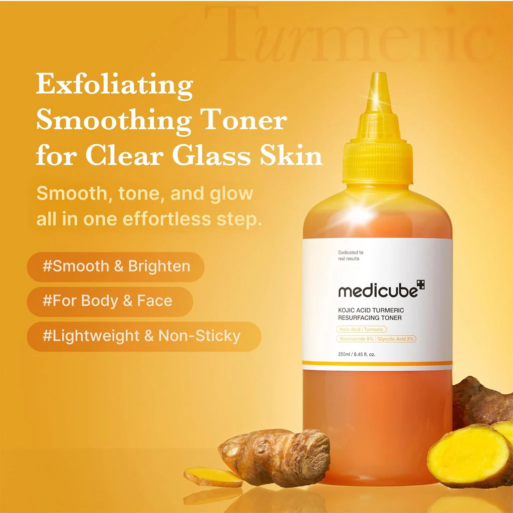 Kojic Acid Turmeric Resurfacing Toner (250ml) - Image 2