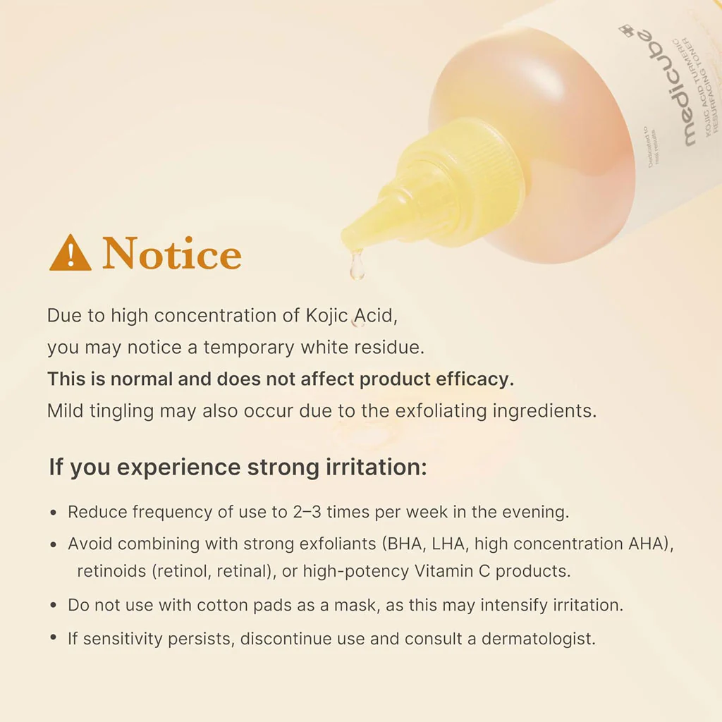 Kojic Acid Turmeric Resurfacing Toner (250ml) - Image 3