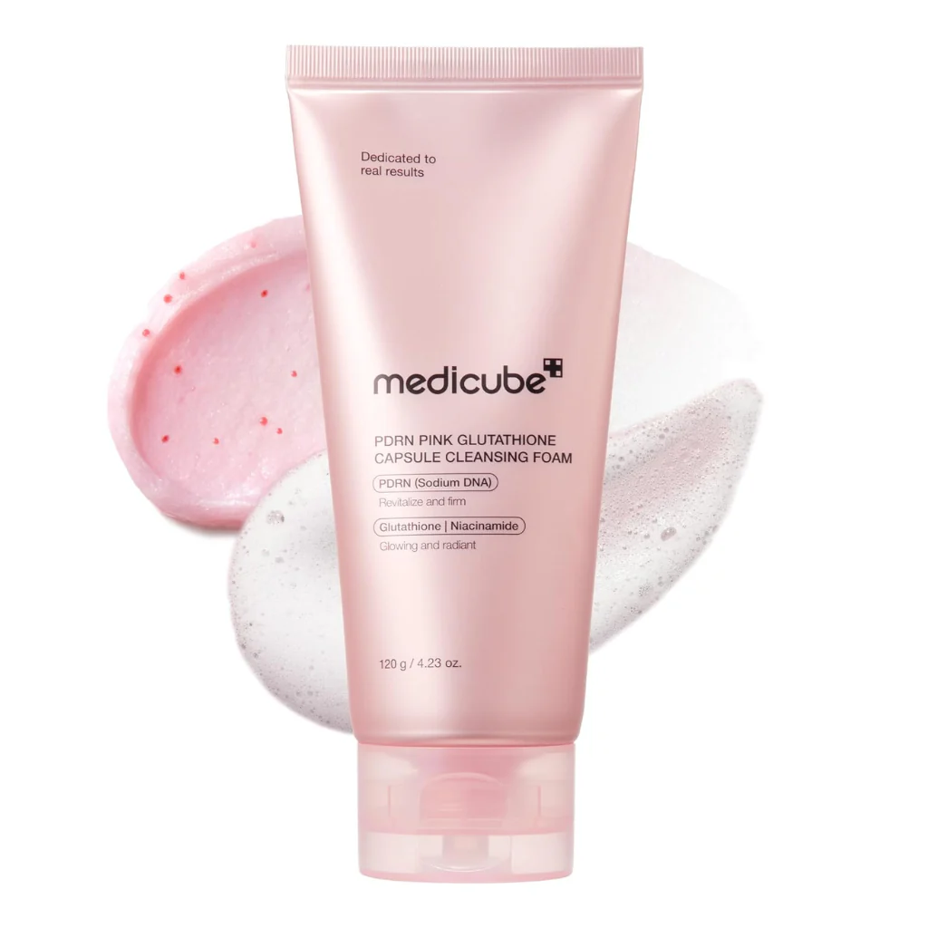 PDRN Pink Glutathione Capsule Cleansing Foam (120g)