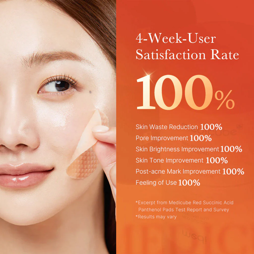 Red Succinic Acid Peeling Pad (70pcs) - Image 3
