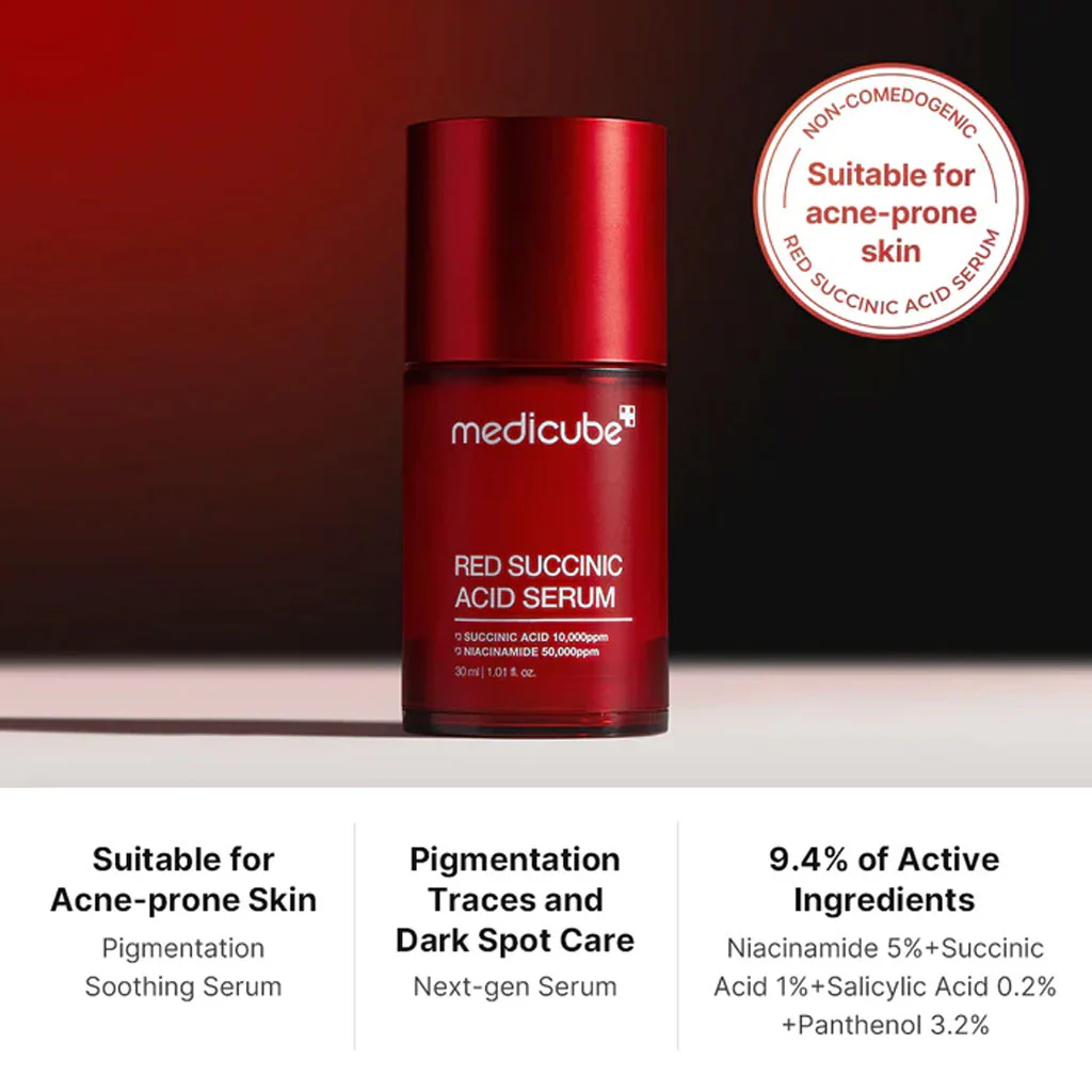 Red Succinic Acid Serum (30ml) - Image 2