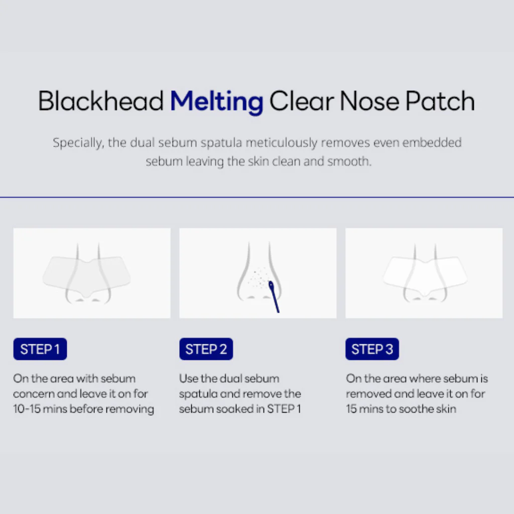 Blackhead Melting Clear Nose Patch (4pcs) - Image 4