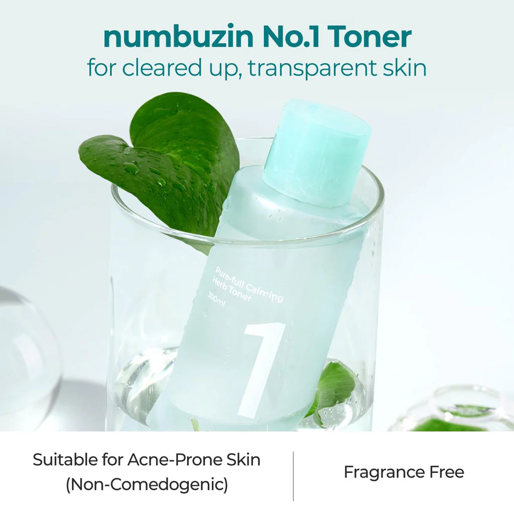 No.1 Pure-full Calming Herb Toner (300ml) - Image 2