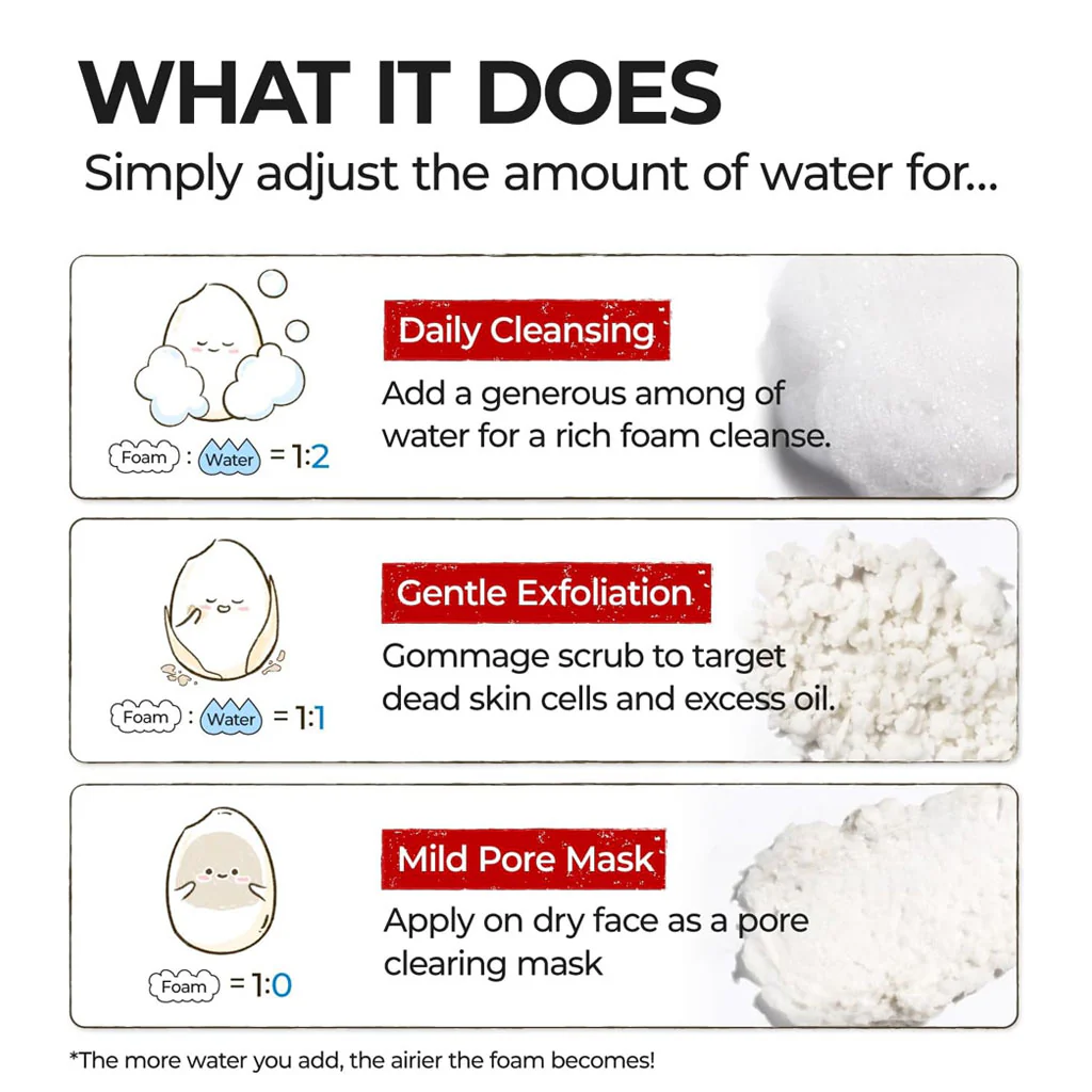 No.3 Rice Enzyme Skin Softening Cleansing Foam (170ml) - Image 3