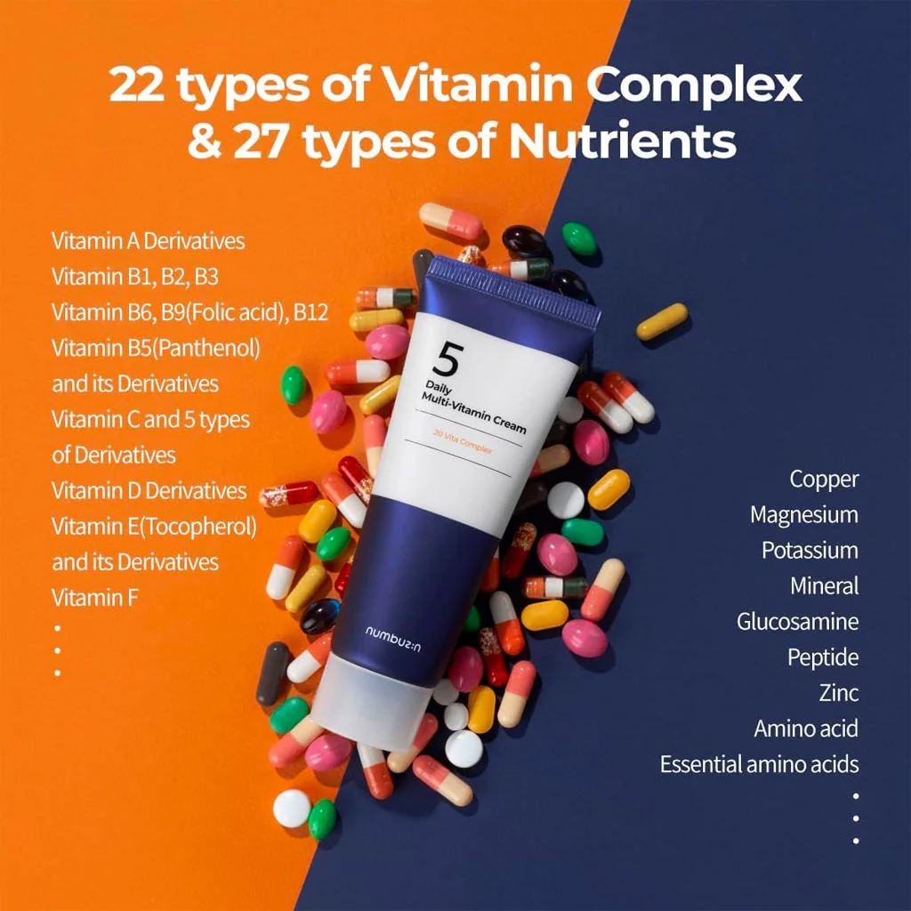 No.5 Daily Multi-Vitamin Cream (60ml) - Image 3