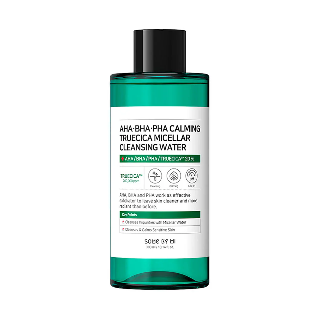 AHA BHA PHA Calming Truecica Micellar Cleansing Water