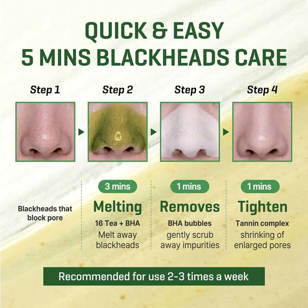 Bye Bye Blackhead 30 Days Miracle Green Tea Tox Bubble Cleanser (120g) - Image 3