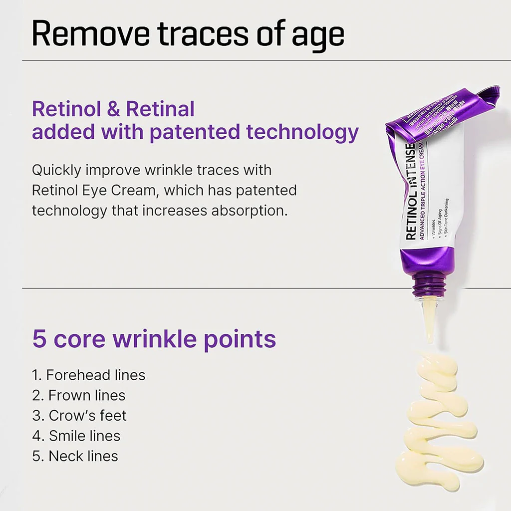 Retinol Intense Advanced Triple Action Eye Cream (30ml) - Image 4