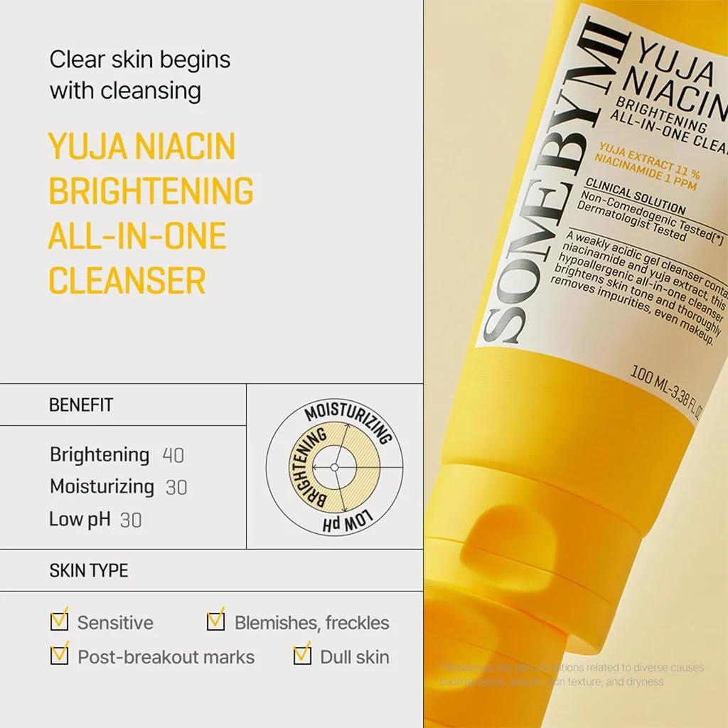 Yuja Niacin Brightening All-In-One Cleanser (100ml) - Image 2