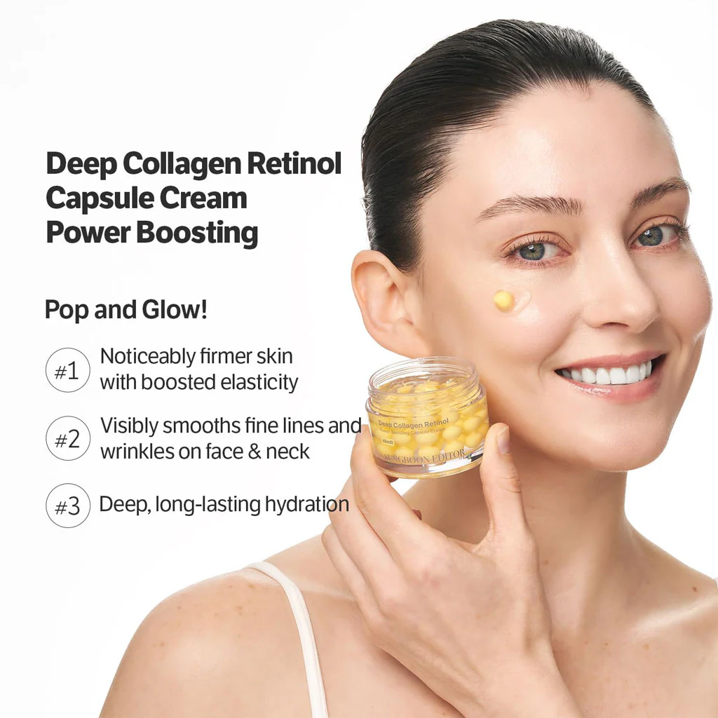 Deep Collagen Retinol Power Boosting Capsule Cream (50ml) - Image 2